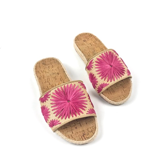 Jack Rogers Shoes - Jack Rogers Bettina Raffia Straw Cork Slide Sandal